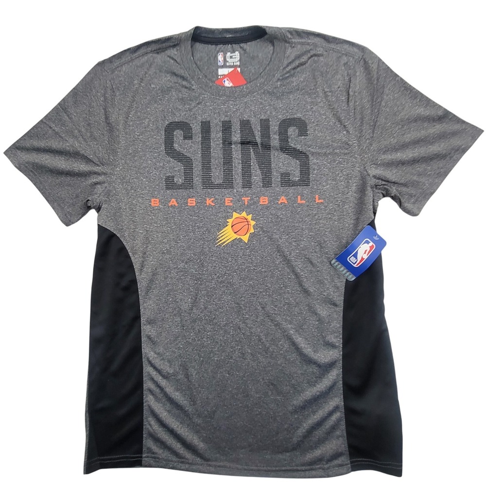 Phoenix Suns Basketball NBA T Shirt Men's Large Gray Short Sleeve Ultra Game NWT
